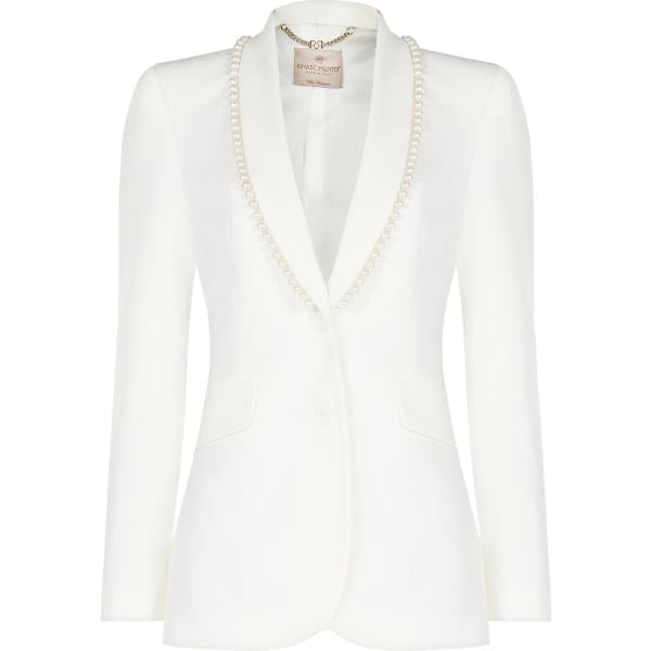 blazer Rinascimento bianco tinta unita