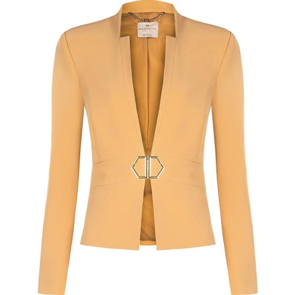 blazer Rinascimento arancione geometrica
