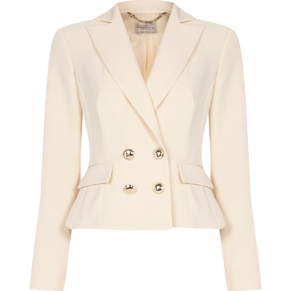 blazer Rinascimento bianco tinta unita