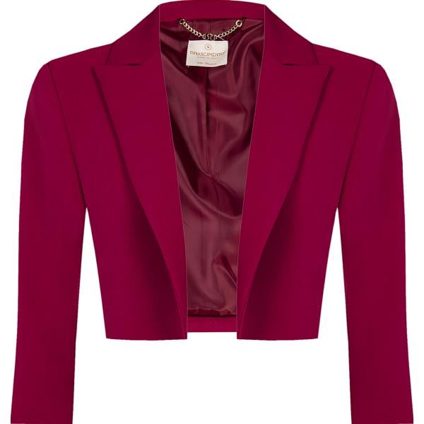 blazer Rinascimento rosso tinta unita