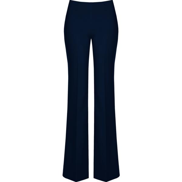 pantaloni a palazzo Rinascimento blu tinta unita