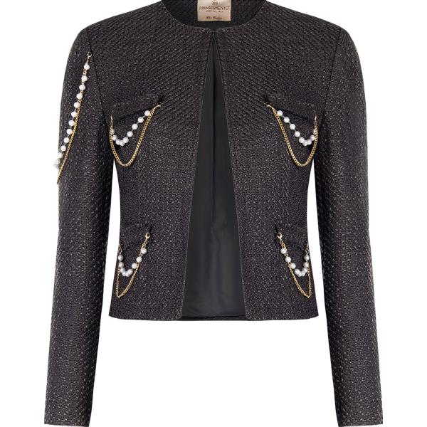 blazer Rinascimento grigio tinta unita