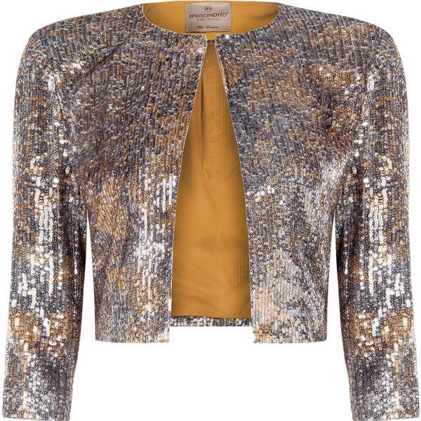 blazer Rinascimento marrone tinta unita