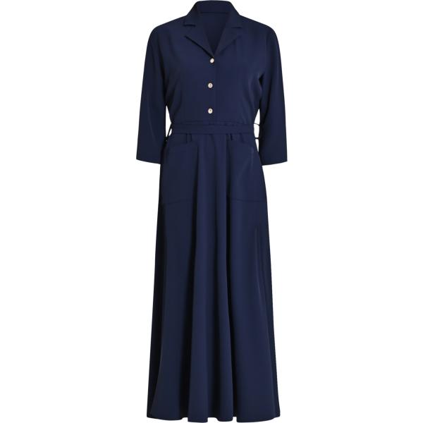 vestiti midi/longuette Rinascimento blu tinta unita