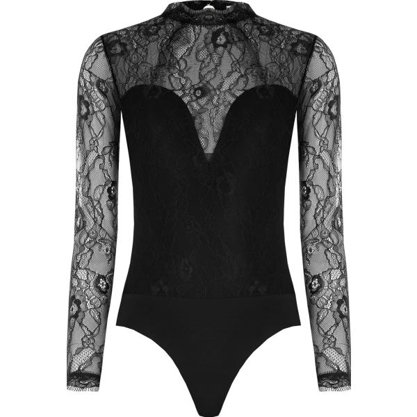 body Rinascimento nero tinta unita