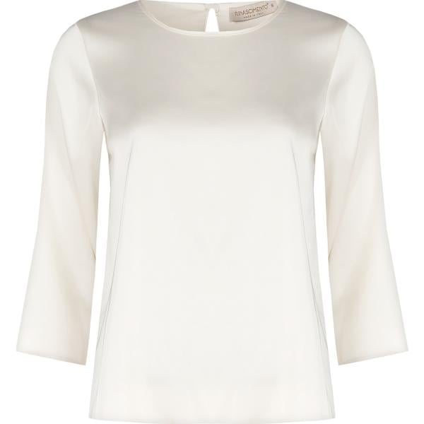 bluse Rinascimento bianco tinta unita