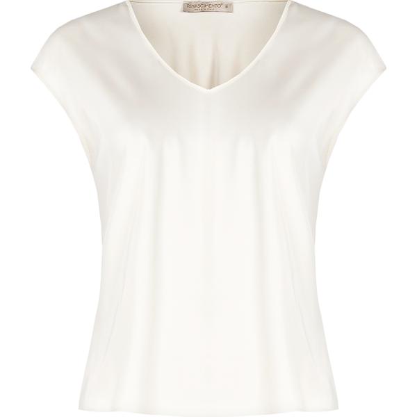 bluse Rinascimento bianco tinta unita