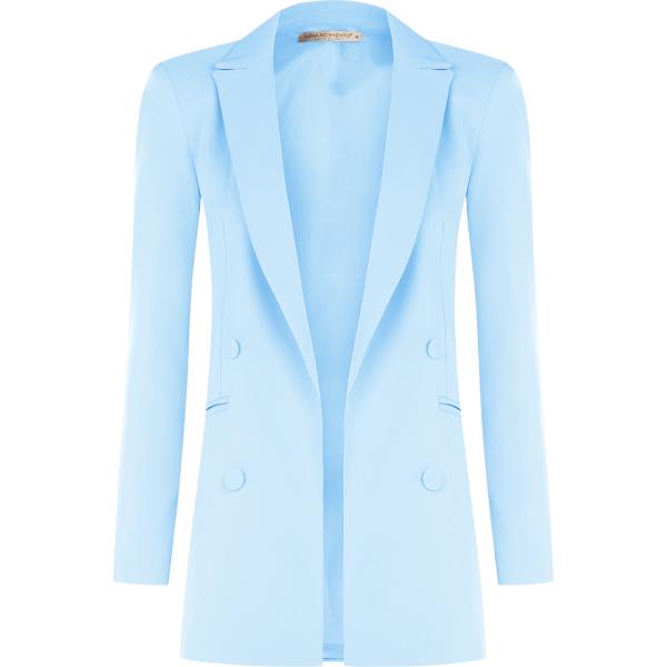 blazer Rinascimento blu tinta unita
