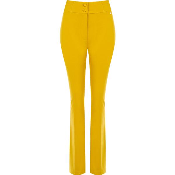pantaloni Rinascimento marrone geometrica