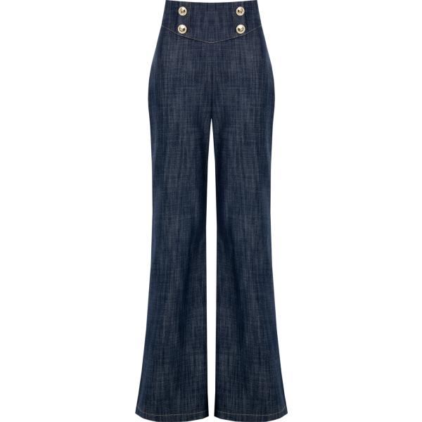 jeans Rinascimento blu tinta unita