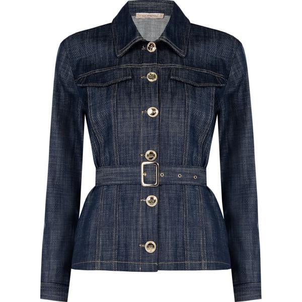 blazer Rinascimento blu tinta unita