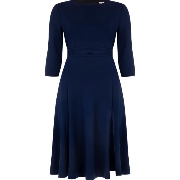 vestiti midi/longuette Rinascimento blu tinta unita