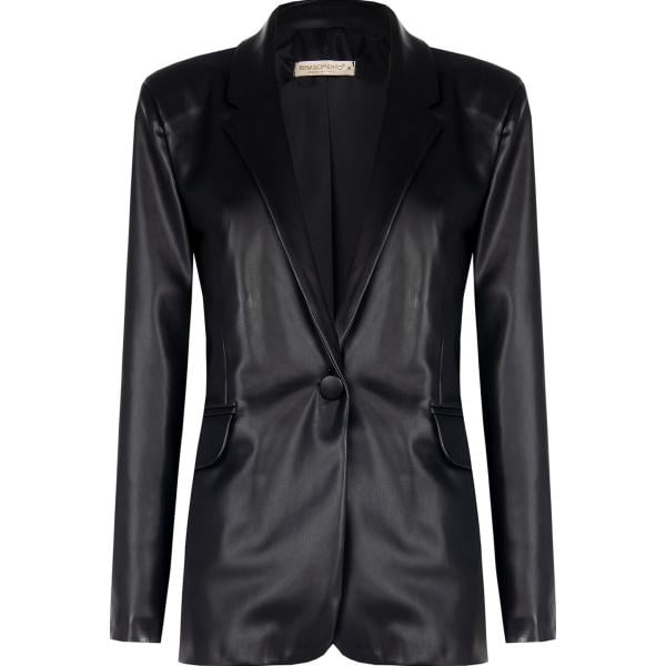 blazer Rinascimento nero tinta unita