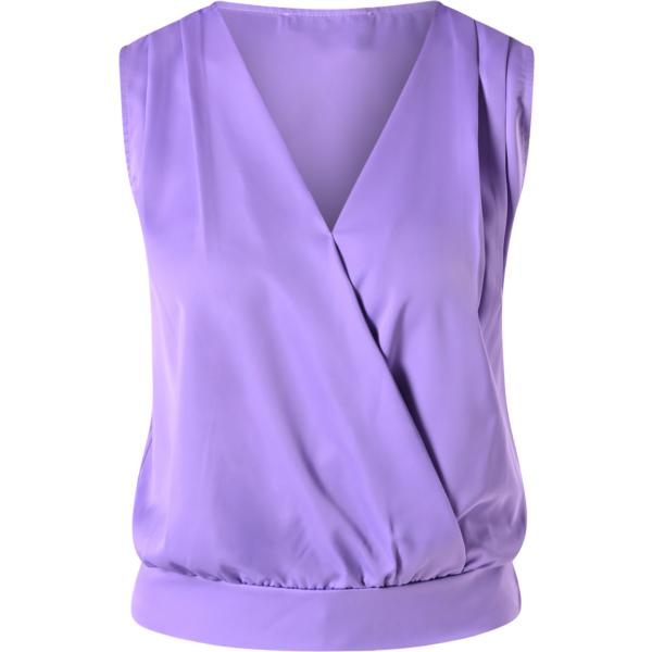 top Rinascimento viola tinta unita