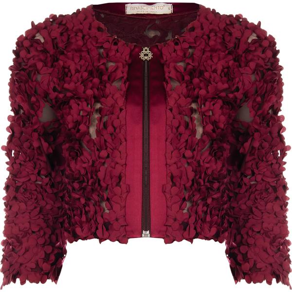 blazer Rinascimento rosso tinta unita
