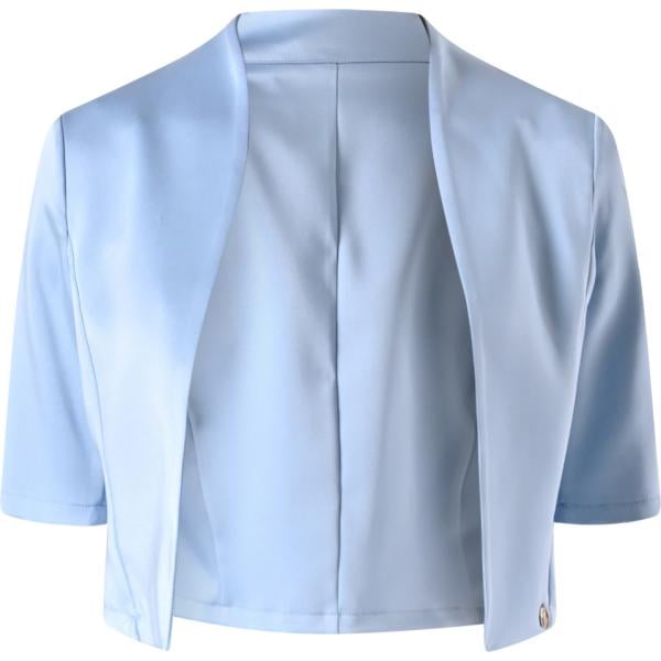 bolero Rinascimento blu tinta unita