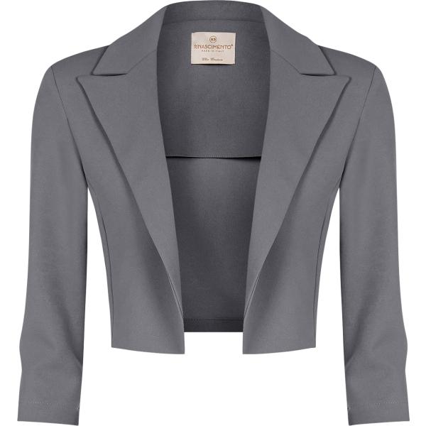blazer Rinascimento grigio tinta unita