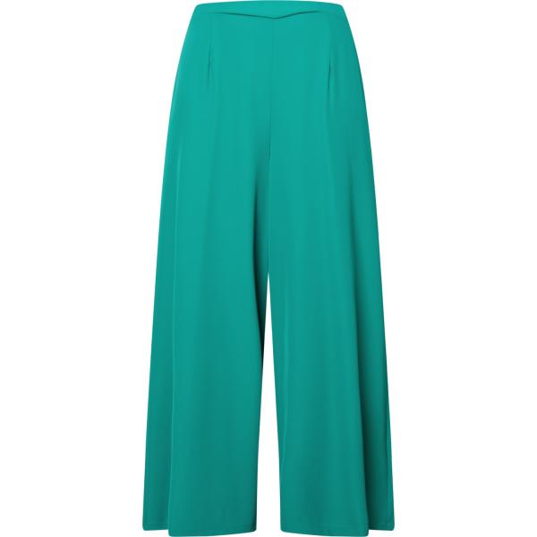 pantaloni a palazzo Rinascimento verde tinta unita