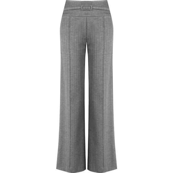 pantaloni a palazzo Rinascimento grigio tinta unita