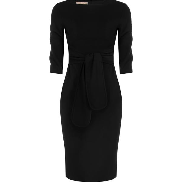 vestiti midi/longuette Rinascimento nero tinta unita