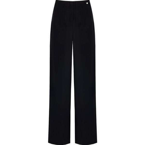 pantaloni Rinascimento nero tinta unita