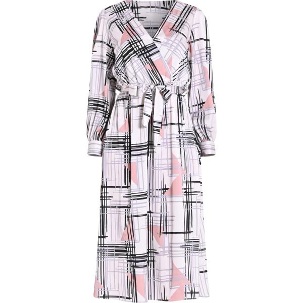 vestiti midi/longuette Rinascimento bianco con stampe