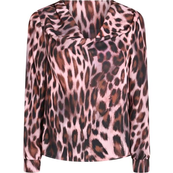 bluse Rinascimento marrone animalier