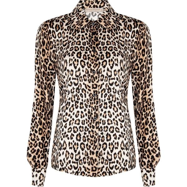 camicie Rinascimento marrone animalier