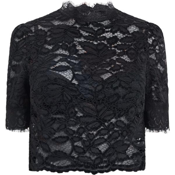 bluse Rinascimento nero tinta unita