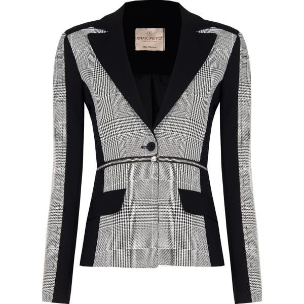 blazer Rinascimento multicolore principe di galles