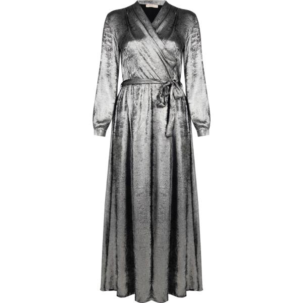 vestiti lunghi Rinascimento grigio tinta unita