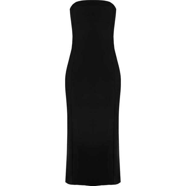 vestiti midi/longuette Rinascimento nero tinta unita