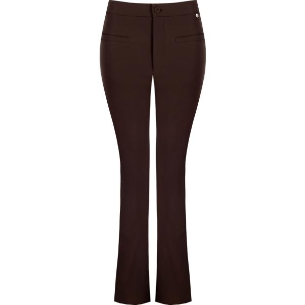 pantaloni Rinascimento marrone tinta unita