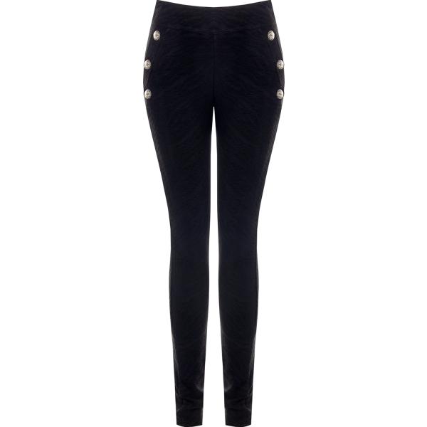 pantaloni Rinascimento nero geometrica