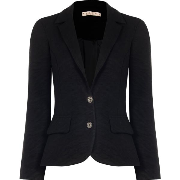 blazer Rinascimento nero geometrica