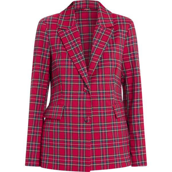blazer Rinascimento marrone scozzese
