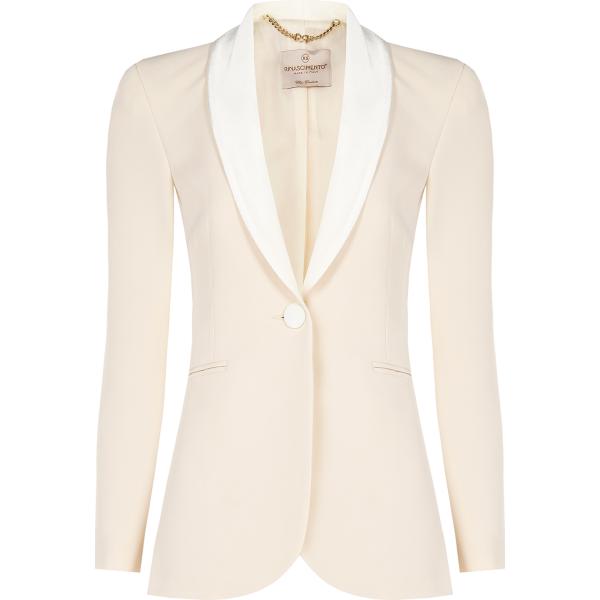 blazer Rinascimento bianco tinta unita