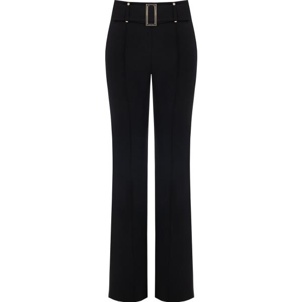 pantaloni Rinascimento nero tinta unita