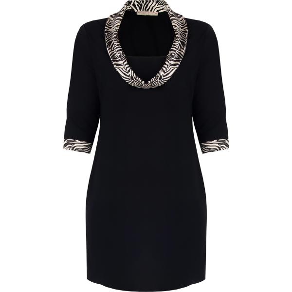 vestiti Rinascimento nero con stampe