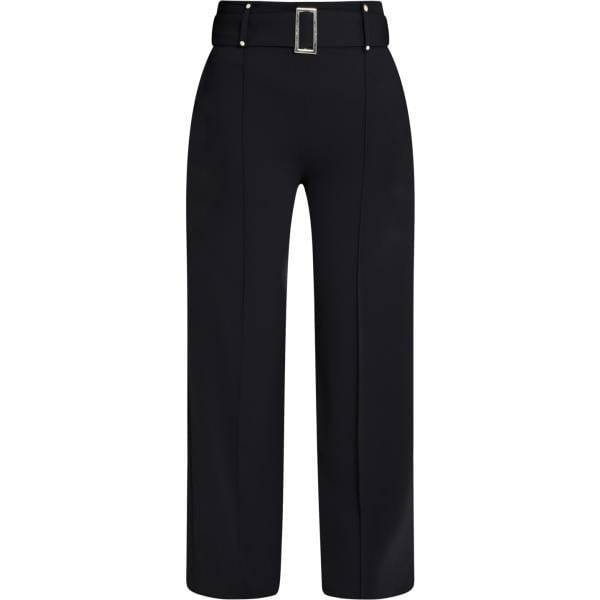 pantaloni Rinascimento nero tinta unita