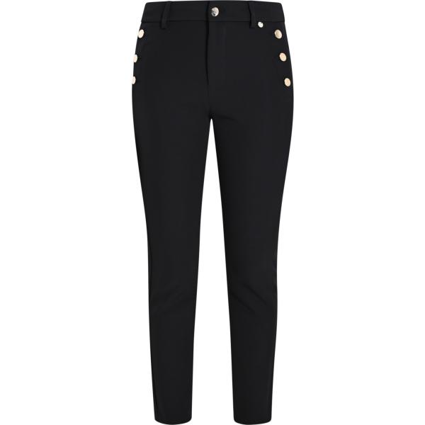 pantaloni skinny Rinascimento nero tinta unita