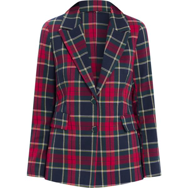 blazer Rinascimento blu scozzese