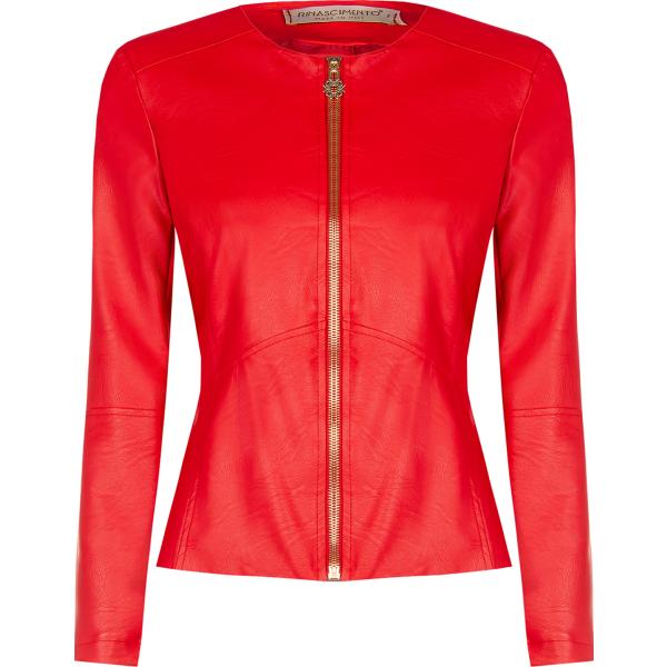 blazer Rinascimento rosso tinta unita