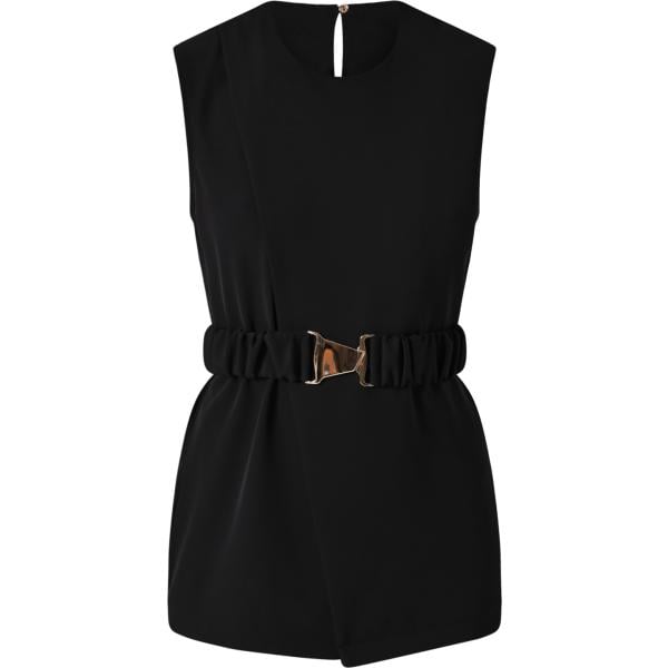bluse Rinascimento nero tinta unita