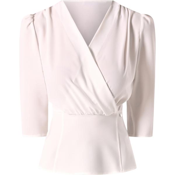 bluse Rinascimento bianco tinta unita