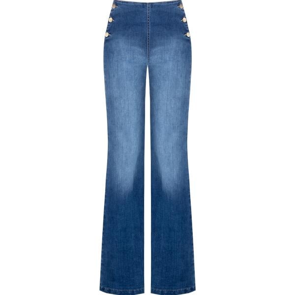 jeans Rinascimento blu tinta unita