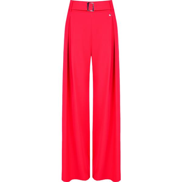 pantaloni Rinascimento rosso tinta unita