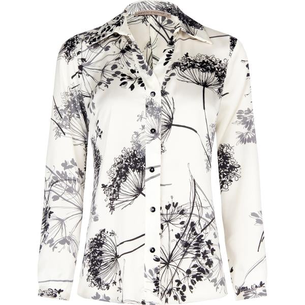 camicie Rinascimento bianco con stampe