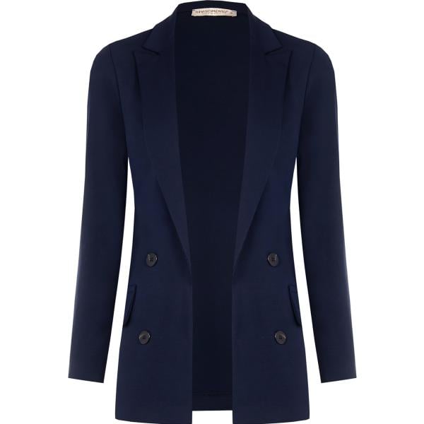 blazer Rinascimento blu tinta unita
