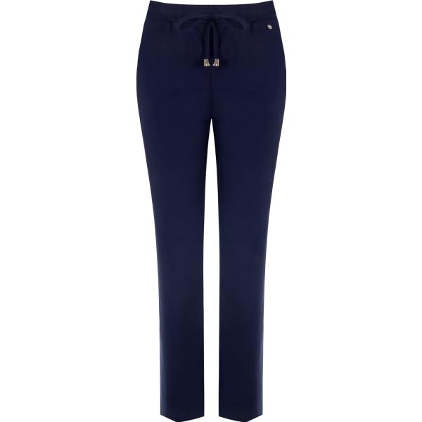 pantaloni Rinascimento blu tinta unita